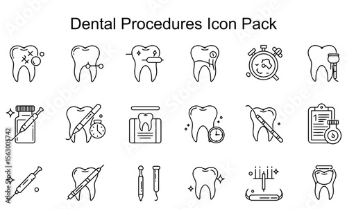 Dental Procedures Icon Pack