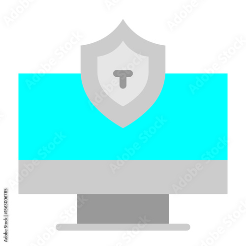 Antivirus Software Vector Flat Icon Design