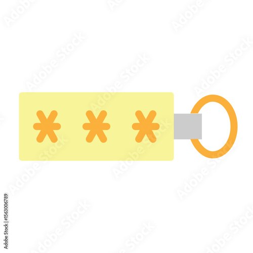 Security Token Vector Flat Icon Design