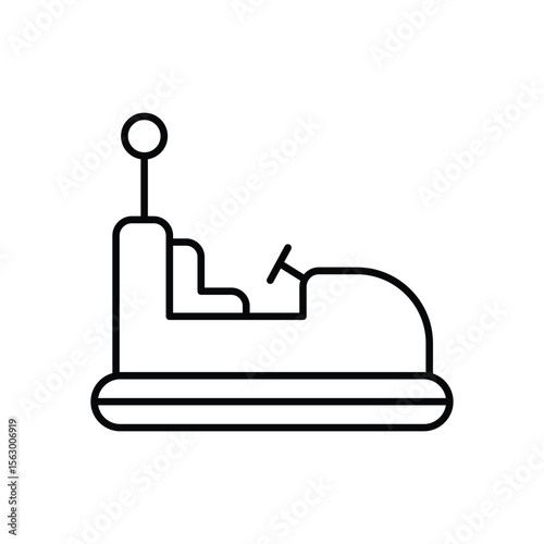 Bumper Cars Icon vector stock illustration