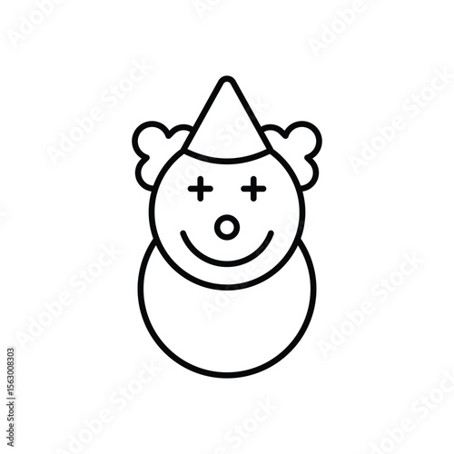 Clown Icon vector stock illustration