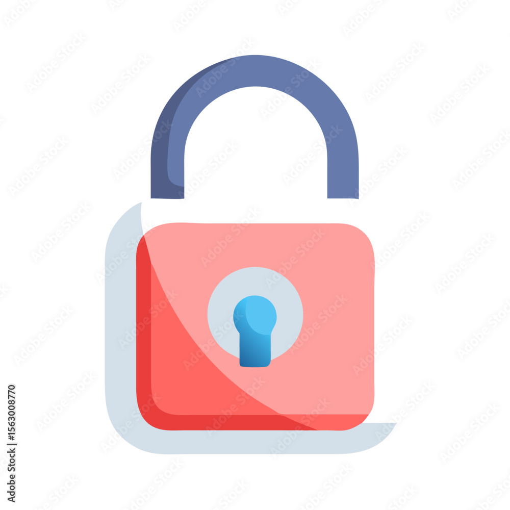 Stylized padlock icon on black backdrop demonstrating online security Stylized padlock icon on black backdrop demonstrating online security