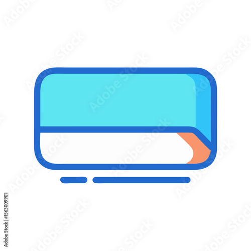A minimalist rounded rectangle icon design on black background