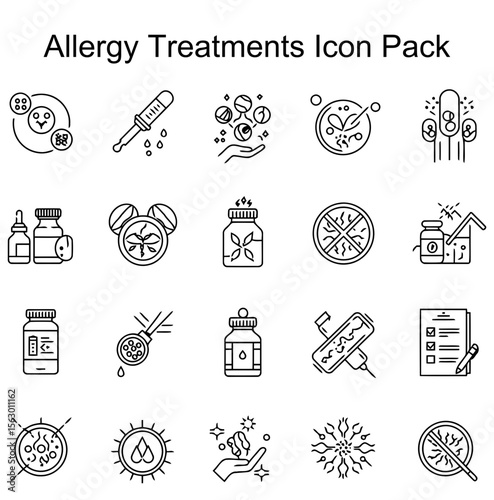 Allergy Treatments Icon Pack