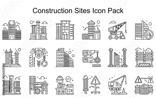 Construction Sites Icon Pack