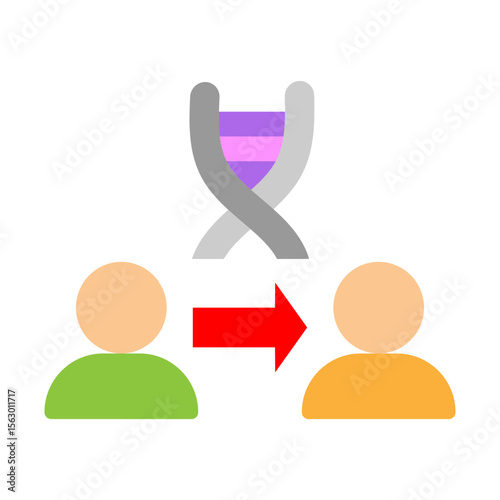 Cloning Vector Flat Icon Design