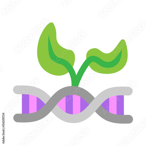 GMO Vector Flat Icon Design