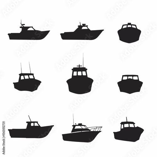 Boat Silhouettes Collection