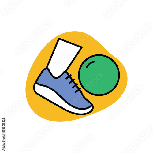 Kickoff Icon vector stock illustration