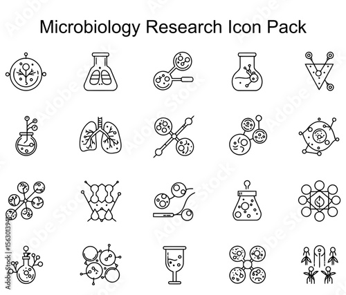 Microbiology Research Icon Pack
