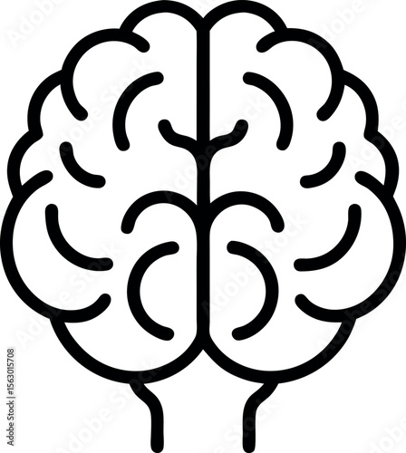 Neurology outline icon on white background 
