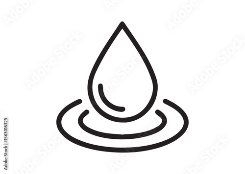 Water drop vector, Water drop icon