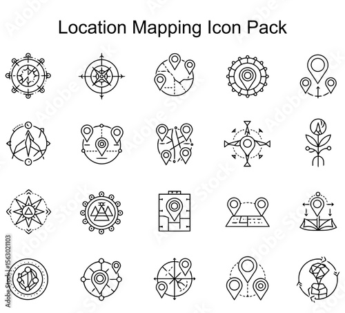 Location Mapping Icon Pack