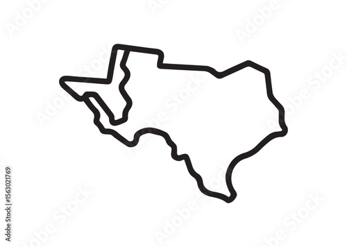 Map of united states line art vector, Map of united states icon