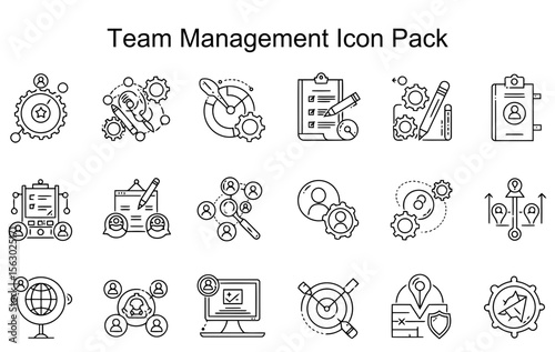 Team Management Icon Pack