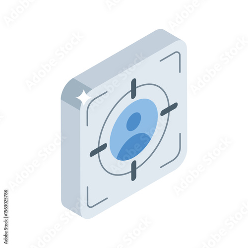 An amazing isometric style icon for target audience