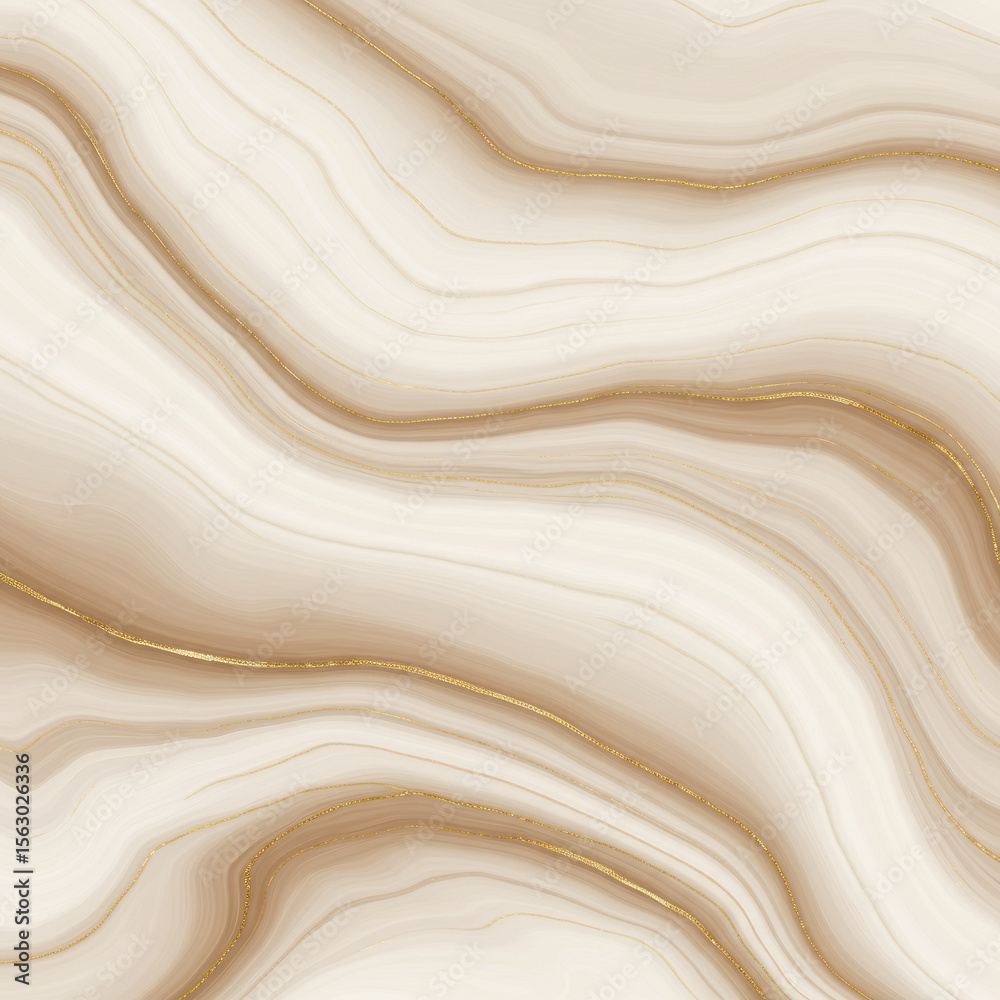 Obraz premium Velvety Golden Swirls