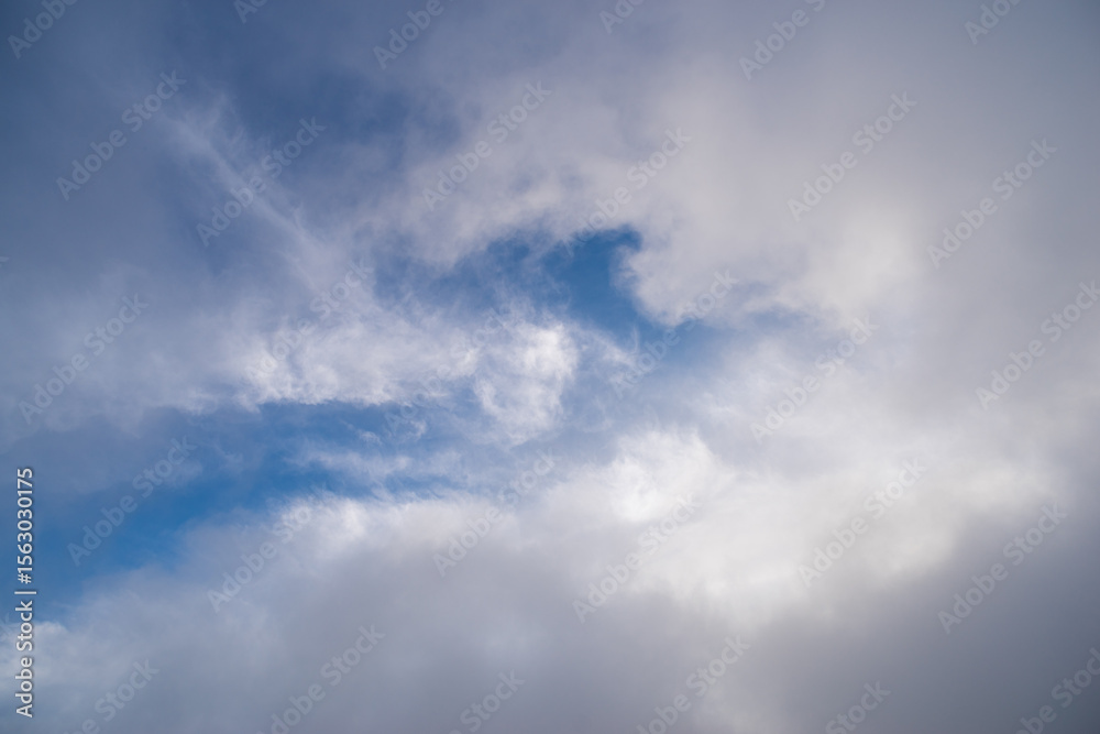 Obraz premium 見上げると綺麗な青い空 