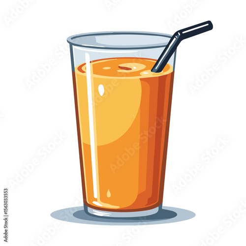 Vibrant post-workout recovery drink in glossy glass, energy booster