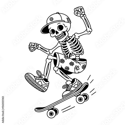 hockey player on a skateboard