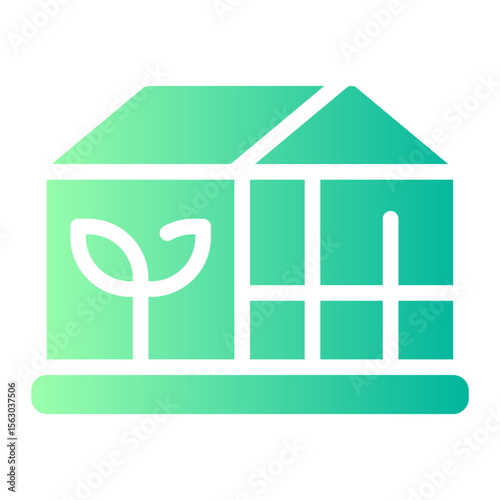 greenhouse gradient icon