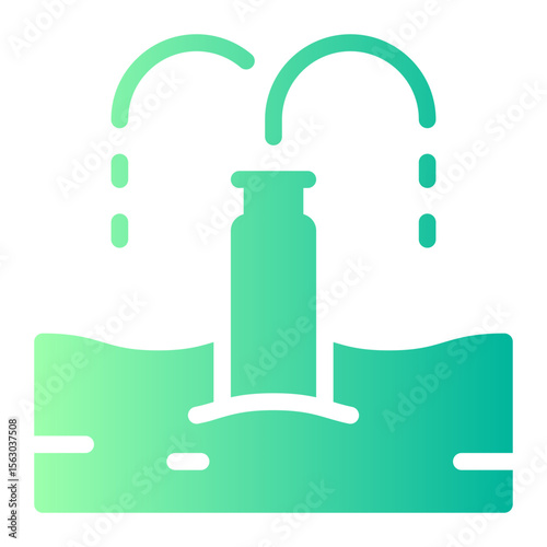 irrigation system gradient icon