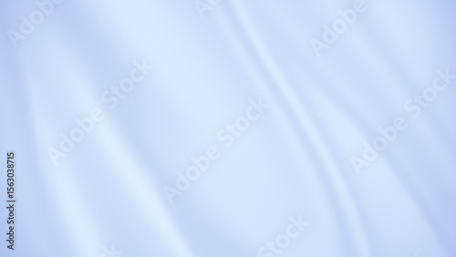 Abstract blue silk satin fabric texture background | Smooth flowing waves and soft light backdrop design