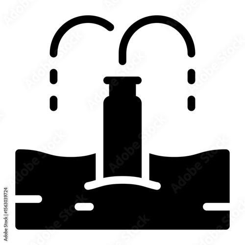 irrigation system glyph icon