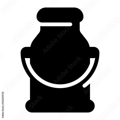milk tank glyph icon