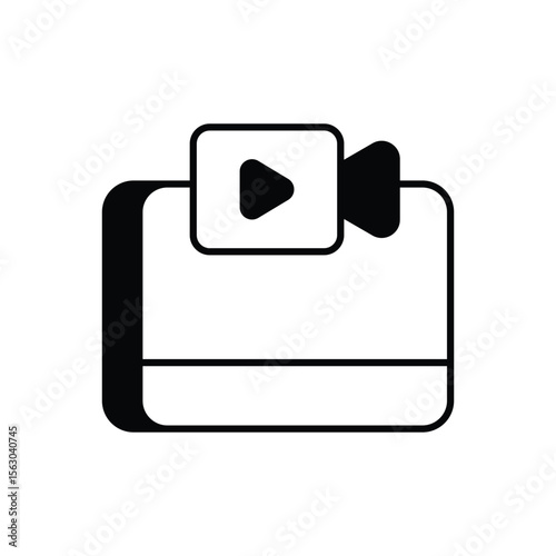 Live Stream Icon vector stock illustration