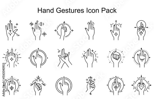 Hand Gestures Icon Pack