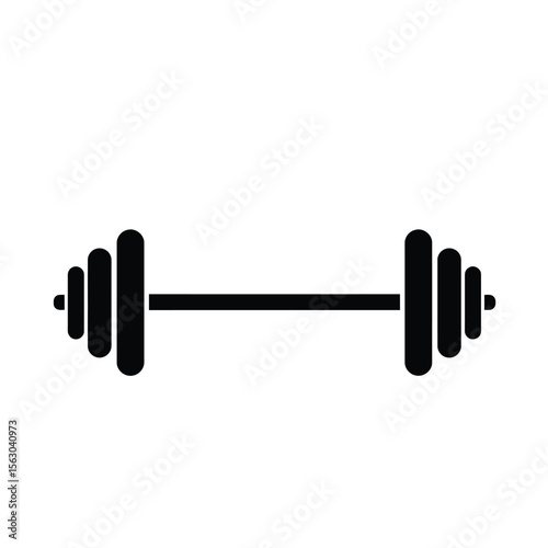 Barbell Weightlifting Silhouette