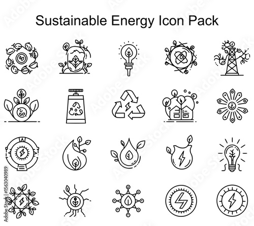 Sustainable Energy Icon Pack