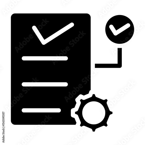 Version Control Vector Glyph Icon Design