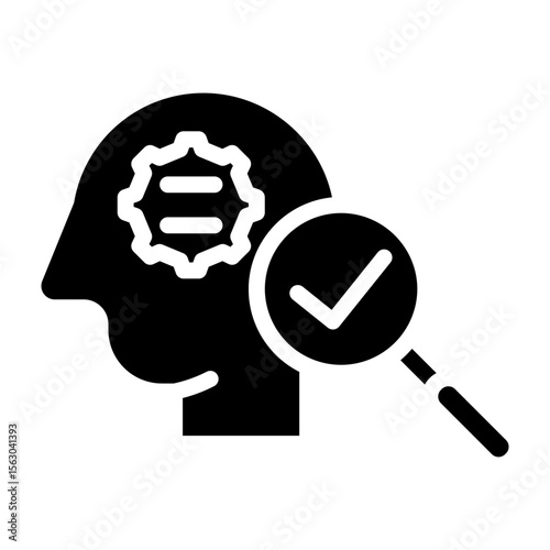Logic Test Vector Glyph Icon Design