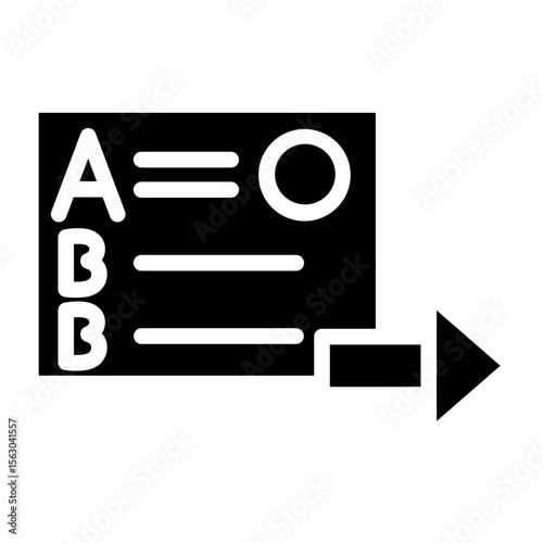 Typing Test Vector Glyph Icon Design