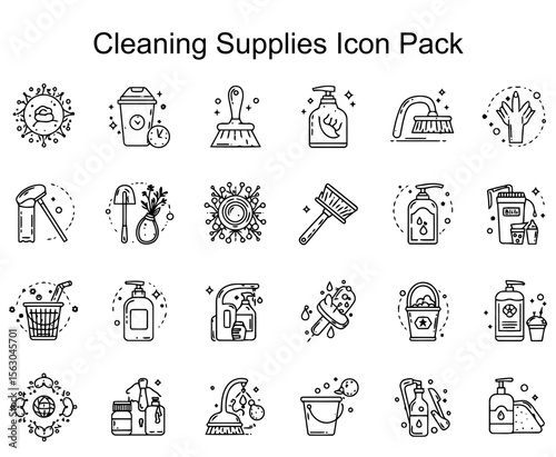 Cleaning Supplies Icon Pack