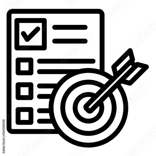 Plan-To-Action   Icon Vector Illustration