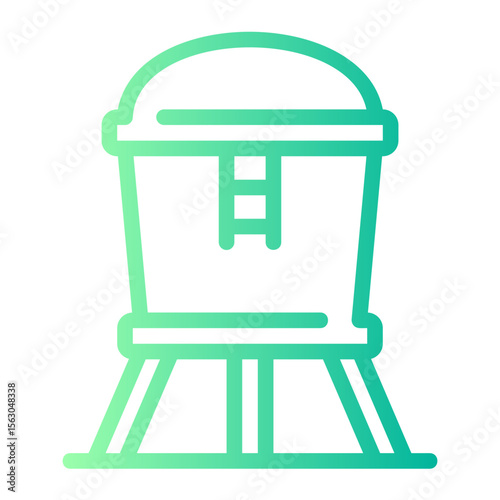 water tank gradient icon