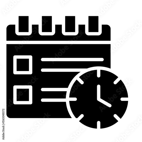 Task Scheduler   Icon Vector Illustration