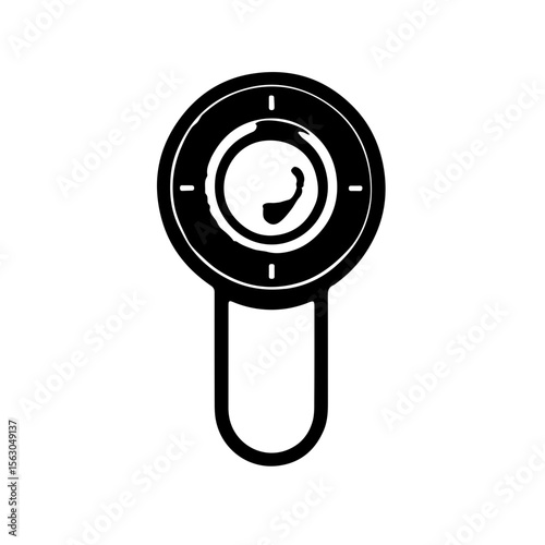 Clear View: Otoscope for Ear Health Examination. A crisp, focused image of an otoscope, symbolizing ear health, diagnosis, and meticulous examination