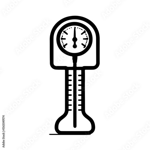 Vital Signs: Blood Pressure Monitor for Health Awareness. A clear, focused image of a sphygmomanometer (blood pressure cuff), symbolizing health monitoring, prevention, and overall well-being