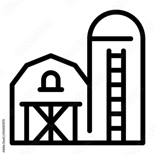barn line icon