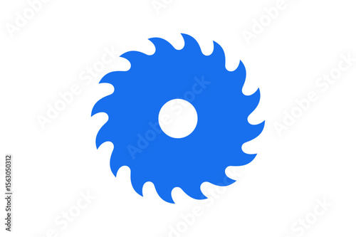 Blue saw blade circular tool for cutting material