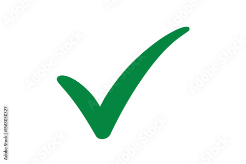 Green check mark icon symbol vector correct choice