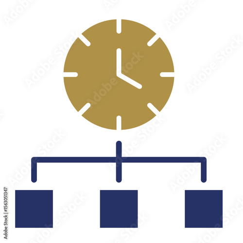 Time Allocation   Icon Vector Illustration