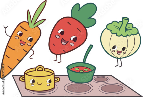 Cooking Ingredients and Utensils Set Featuring Spices Herbs and Kitchen Tools. Kitchen Utensils and Ingredients Illustration for Recipe Design and Food Projects. Culinary Ingredients and Cooking Tools