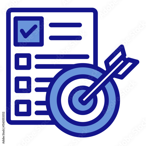 Plan-To-Action   Icon Vector Illustration