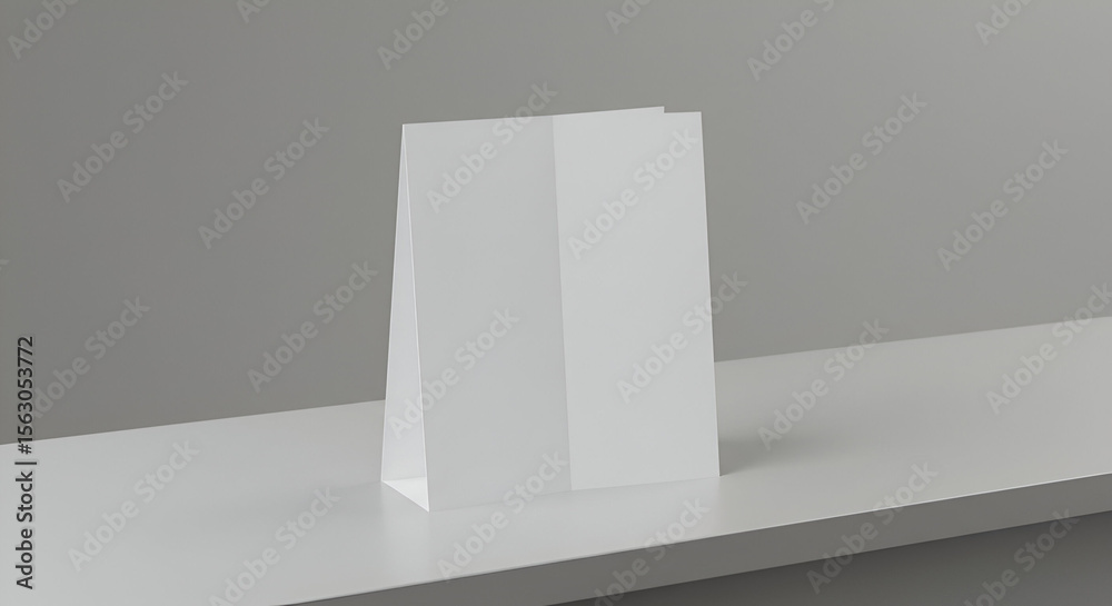 Fototapeta premium Blank A-Frame Tabletop Display Mockup