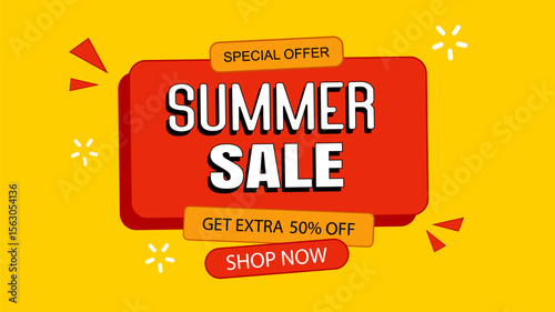 Summer sale poster banner templates for advertising. Big sale flyers with tropical and beach elements.